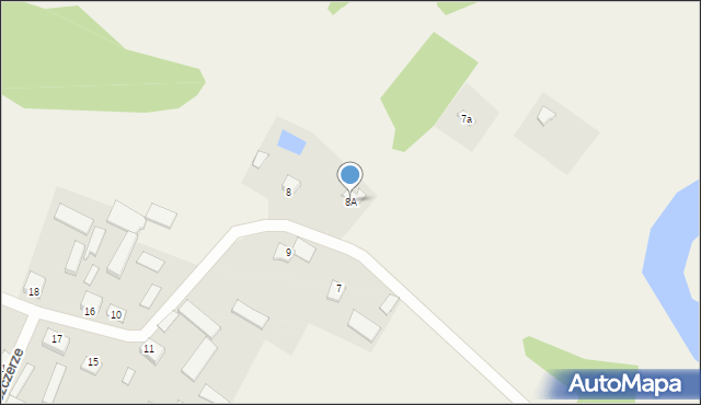 Oszczerze, Oszczerze, 8A, mapa Oszczerze