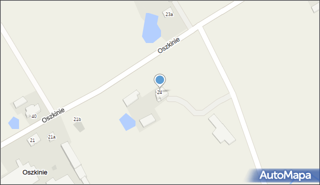 Oszkinie, Oszkinie, 24, mapa Oszkinie