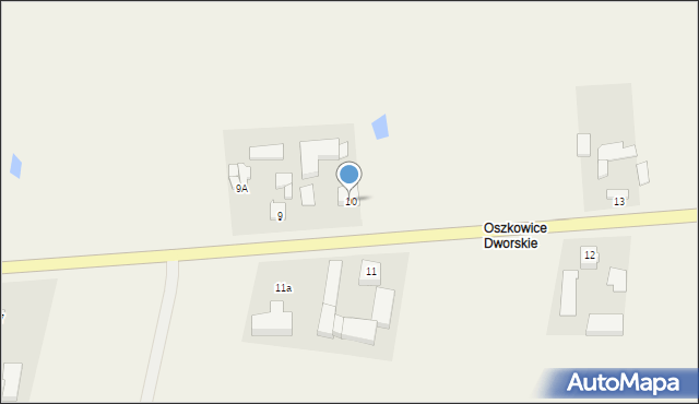 Oszkowice, Oszkowice, 10, mapa Oszkowice