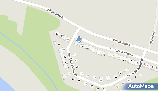 Otmuchów, Osiedle Lata Kwiatów, 51, mapa Otmuchów