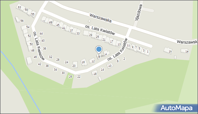 Otmuchów, Osiedle Lata Kwiatów, 8, mapa Otmuchów