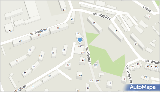 Ożarów, Osiedle Wzgórze, 14A, mapa Ożarów