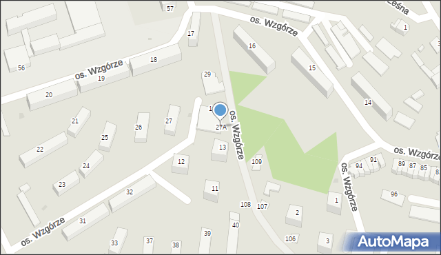 Ożarów, Osiedle Wzgórze, 27A, mapa Ożarów