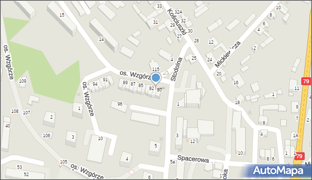 Ożarów, Osiedle Wzgórze, 81, mapa Ożarów