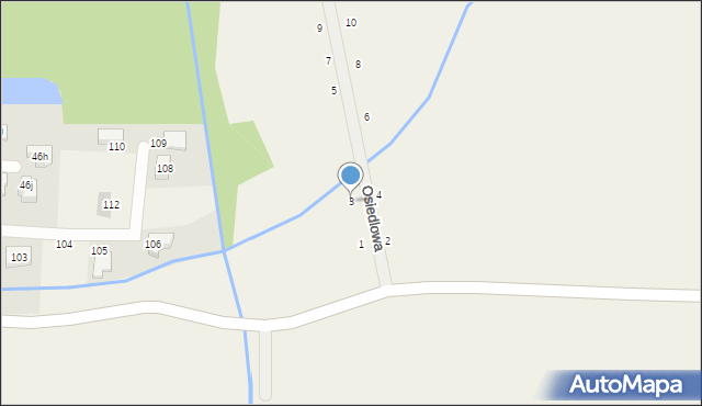 Ozorowice, Osiedlowa, 3, mapa Ozorowice