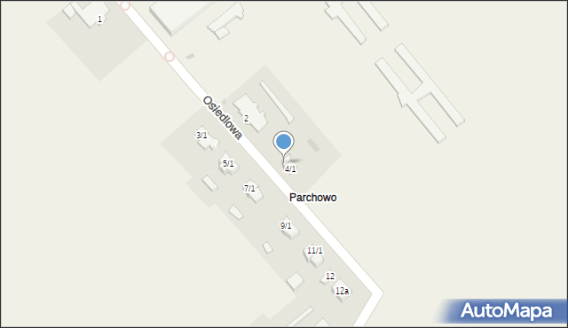 Parszewo, Osiedlowa, 4/2, mapa Parszewo