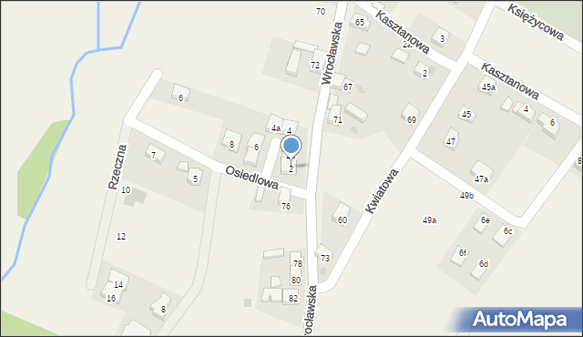 Pasikurowice, Osiedlowa, 2, mapa Pasikurowice