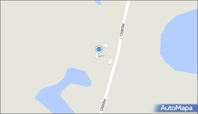 Pasym, Ostrów, 9, mapa Pasym