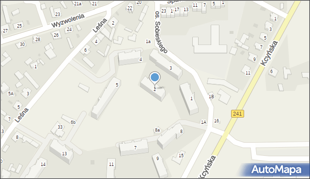 Paterek, Osiedle Króla Jana III Sobieskiego, 2, mapa Paterek