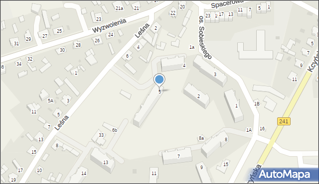 Paterek, Osiedle Króla Jana III Sobieskiego, 5, mapa Paterek