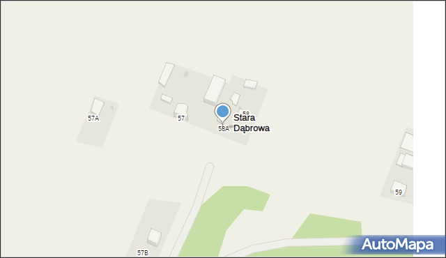 Pęczniew, Osiedle Młodych, 58A, mapa Pęczniew