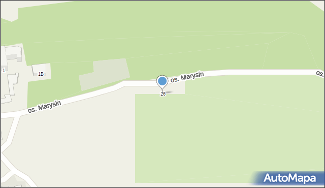 Piaski, Osiedle Marysin, 26, mapa Piaski