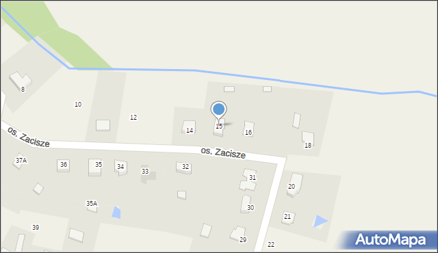 Piaskowo, Osiedle Zacisze, 15, mapa Piaskowo