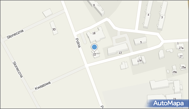 Piecki, Osiedle Lawendowe, 12, mapa Piecki