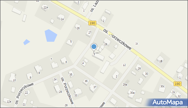 Piekary, Osiedle Porzeczkowe, 3, mapa Piekary