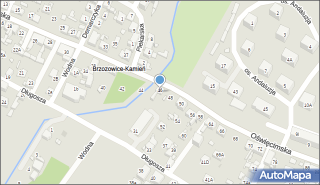 Piekary Śląskie, Oświęcimska, 46, mapa Piekary Śląskie