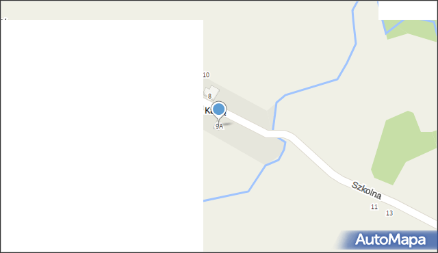 Pietrzykowice, Osiedle Wierzch Granic, 9A, mapa Pietrzykowice