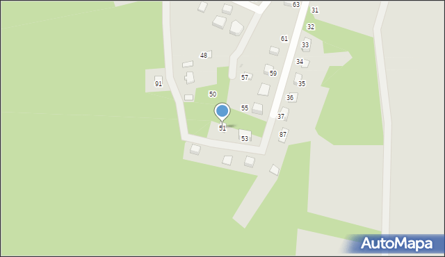 Pilica, Osiedle Wilcze Doły, 51, mapa Pilica