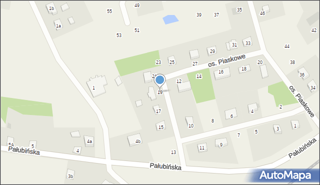 Pinczyn, Osiedle Piaskowe, 19, mapa Pinczyn