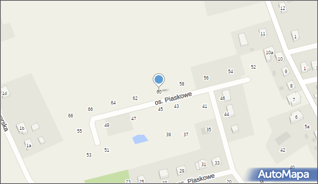 Pinczyn, Osiedle Piaskowe, 60, mapa Pinczyn