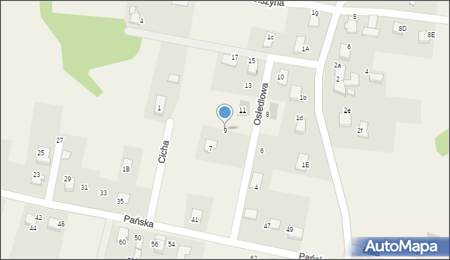 Pisarzowice, Osiedlowa, 9, mapa Pisarzowice
