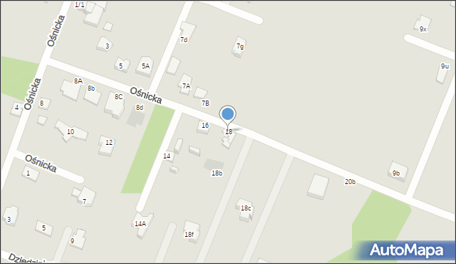 Płock, Ośnicka, 18, mapa Płock