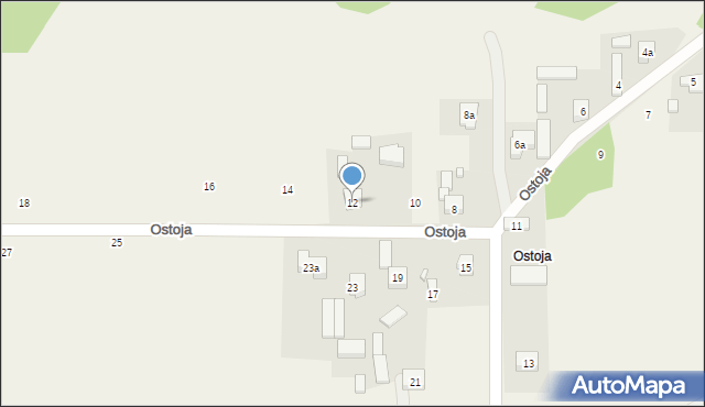 Płoszów, Ostoja, 12, mapa Płoszów