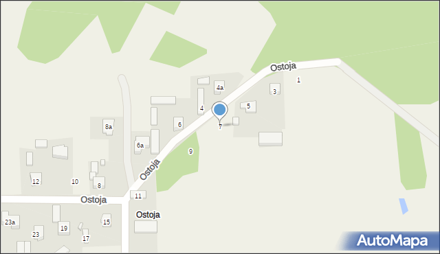 Płoszów, Ostoja, 7, mapa Płoszów