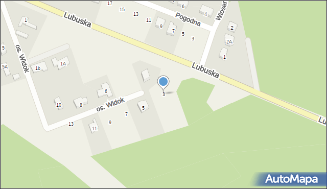 Płoty, Osiedle Widok, 3, mapa Płoty