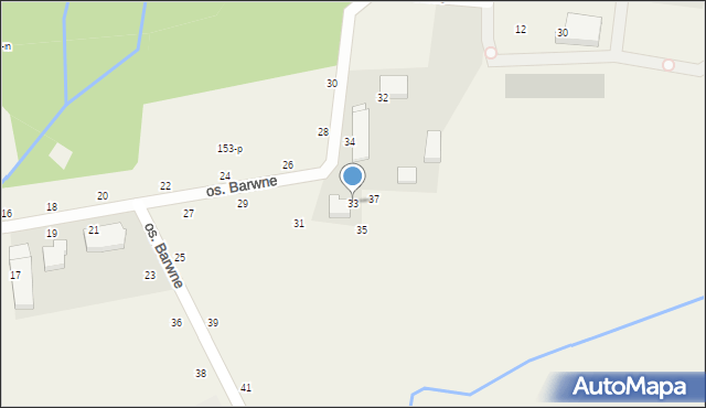 Podanin, Osiedle Barwne, 33, mapa Podanin