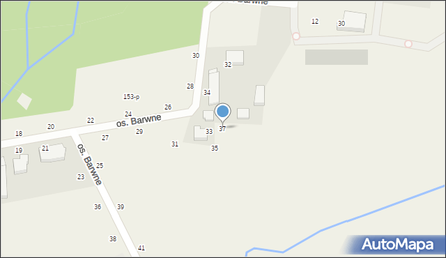 Podanin, Osiedle Barwne, 37, mapa Podanin