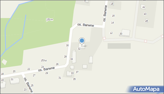 Podanin, Osiedle Barwne, 5, mapa Podanin