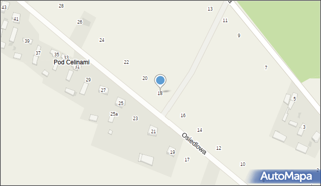 Podlesie, Osiedlowa, 18, mapa Podlesie