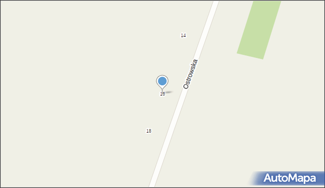 Podlesie, Ostrowska, 16, mapa Podlesie