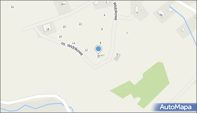 Podlesie, Osiedle Widokowe, 10, mapa Podlesie