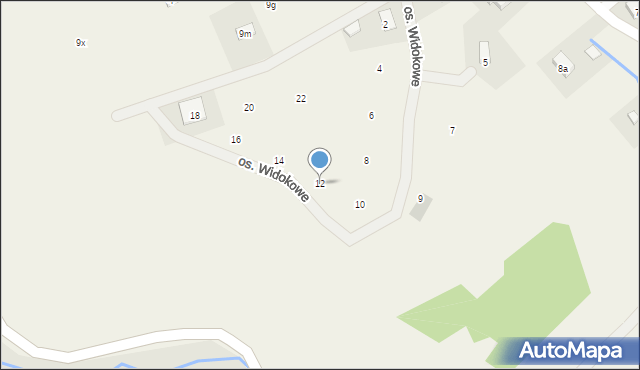 Podlesie, Osiedle Widokowe, 12, mapa Podlesie