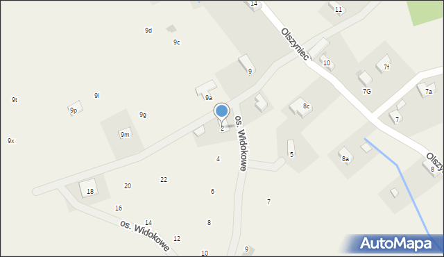 Podlesie, Osiedle Widokowe, 2, mapa Podlesie