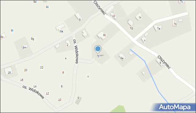 Podlesie, Osiedle Widokowe, 5, mapa Podlesie