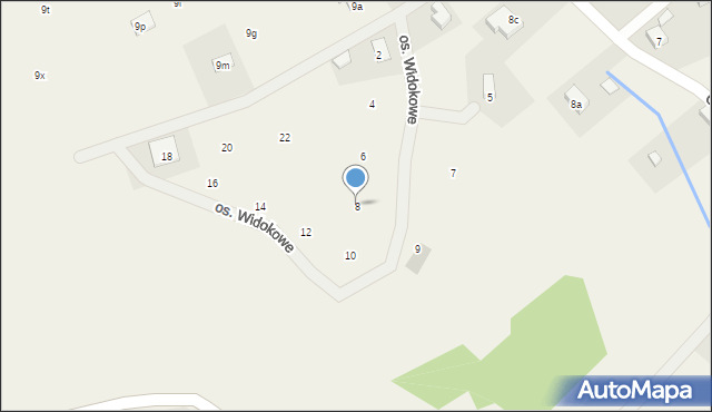 Podlesie, Osiedle Widokowe, 8, mapa Podlesie