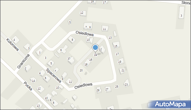 Połchowo, Osiedlowa, 14, mapa Połchowo