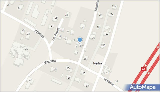 Połomia, Osiedle Pisulli, ks., 2, mapa Połomia