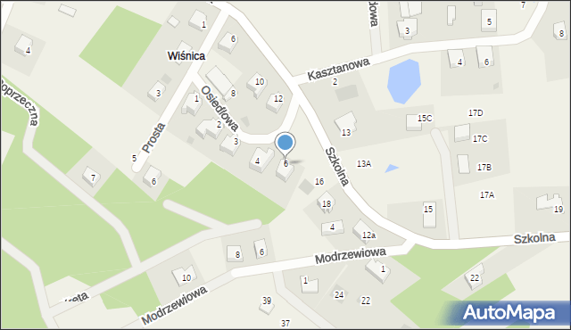 Pomlewo, Osiedlowa, 6, mapa Pomlewo