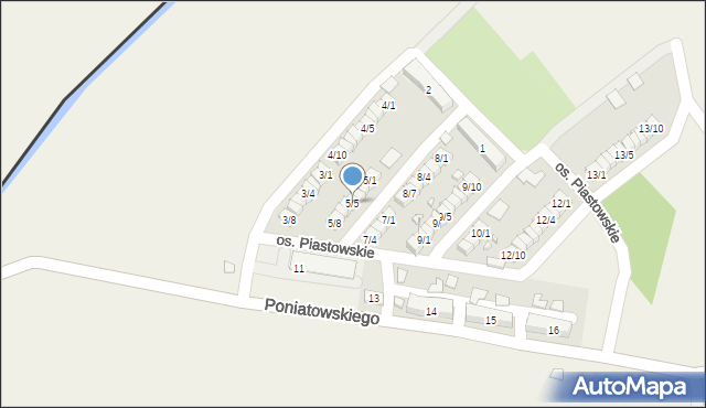 Porajów, Osiedle Piastowskie, 5/5, mapa Porajów