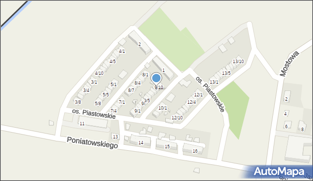 Porajów, Osiedle Piastowskie, 9/9, mapa Porajów