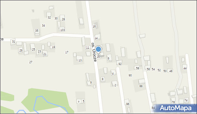 Poręba Spytkowska, Osiedle Urocze, 10, mapa Poręba Spytkowska