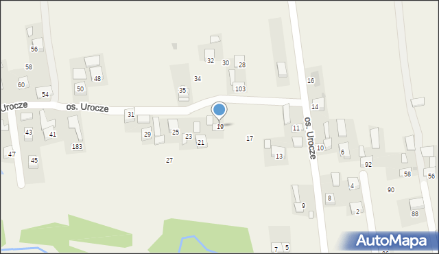Poręba Spytkowska, Osiedle Urocze, 19, mapa Poręba Spytkowska