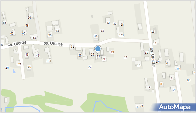Poręba Spytkowska, Osiedle Urocze, 23, mapa Poręba Spytkowska