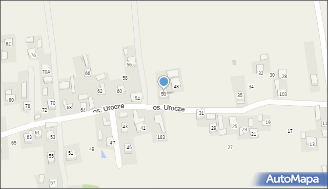 Poręba Spytkowska, Osiedle Urocze, 50, mapa Poręba Spytkowska