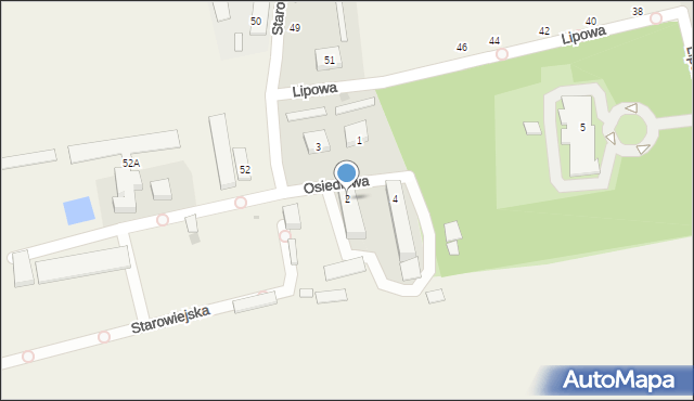 Potworów, Osiedlowa, 2, mapa Potworów