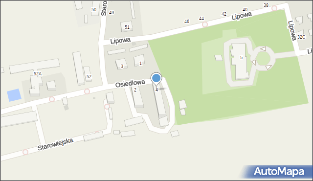 Potworów, Osiedlowa, 4, mapa Potworów